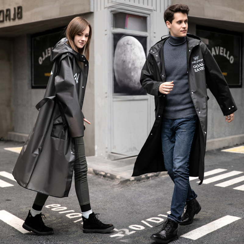 Women'S Fashion Raincoat - 2021 mode Erwachsene Lange Regenmantel Frauen