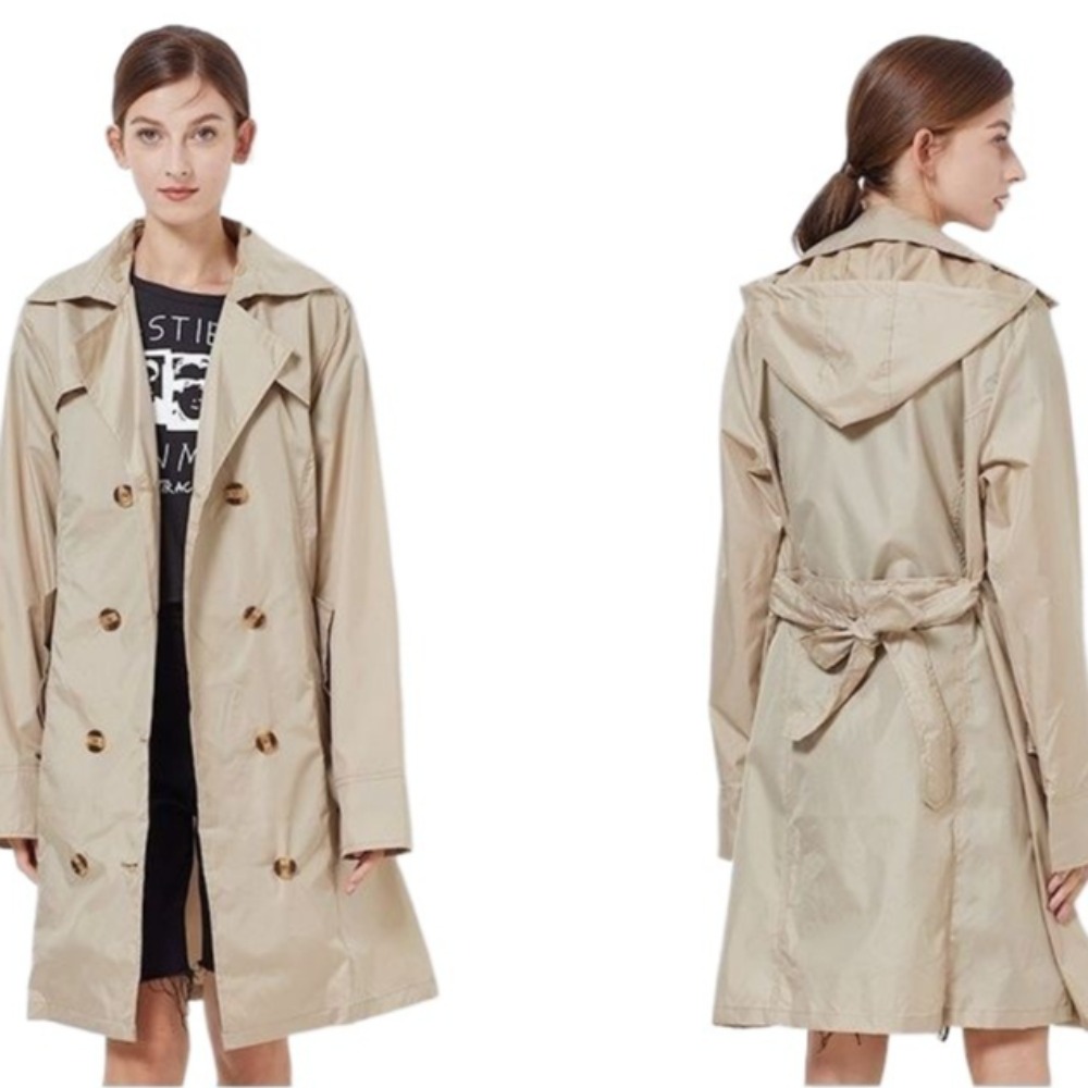 Women'S Fashion Raincoat - Leichter Wasserdichter Regenmantel für Erwachsene, Langer
