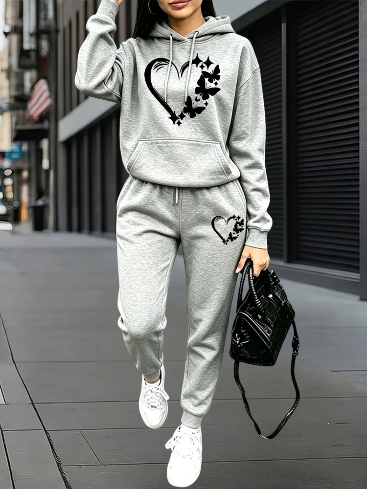 Women Fashion Outfits - 2026 Neue Mode Damen Trainingsanzug Hoodies