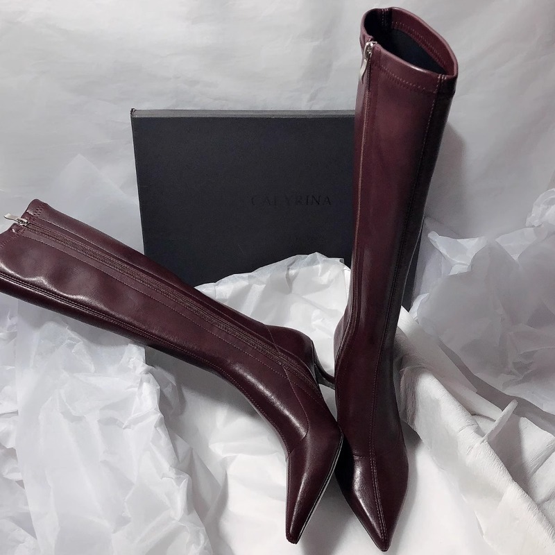 Women Fashion Show - Herbst Neue Stiletto-Mode-Stiefel Damen Spitze Zehenpartie
