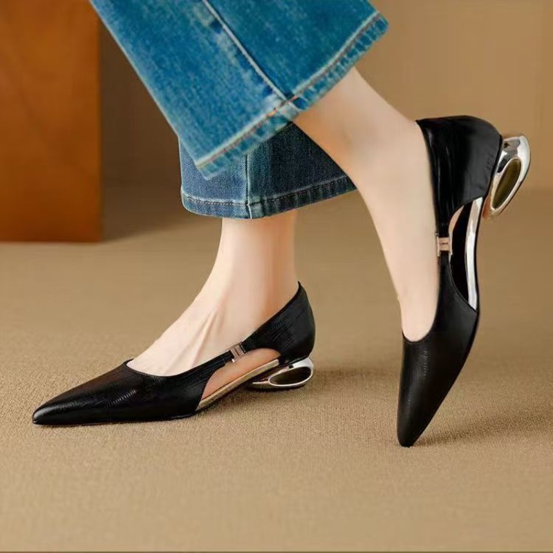 Women Fashion Brand - Neue Sommer-Klassiker Einfarbige Damen-High-Heels Modische Markendesigner-Sandalen