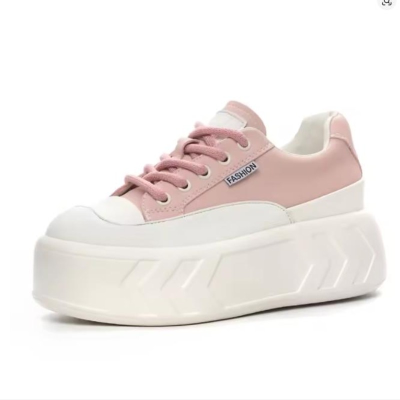 Sneakers Fashion Women - 8 cm Mikrofaser Leder Frühling Herbst