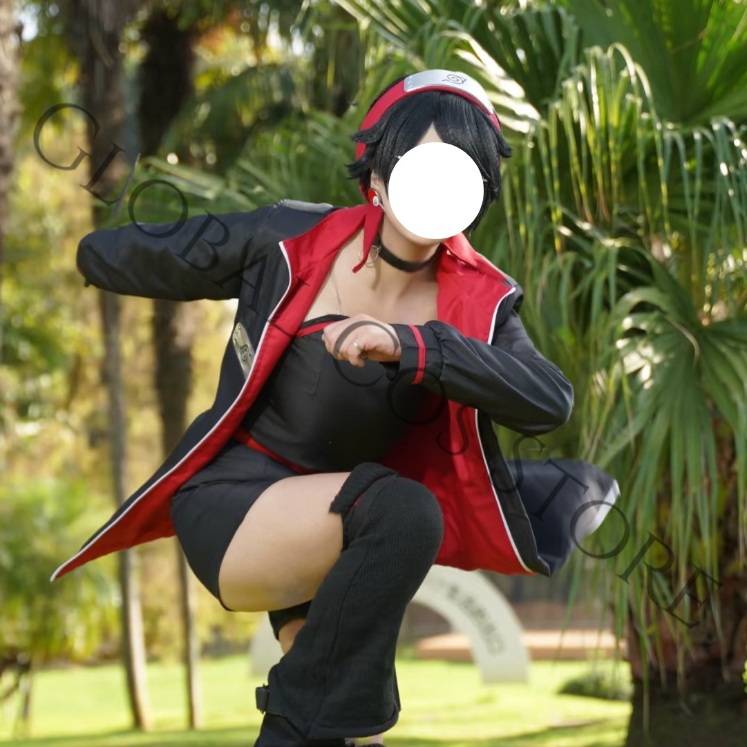 Anime-Charakter Uchiha Sarada  – Belted Shirt Dress Bewertung und Preis