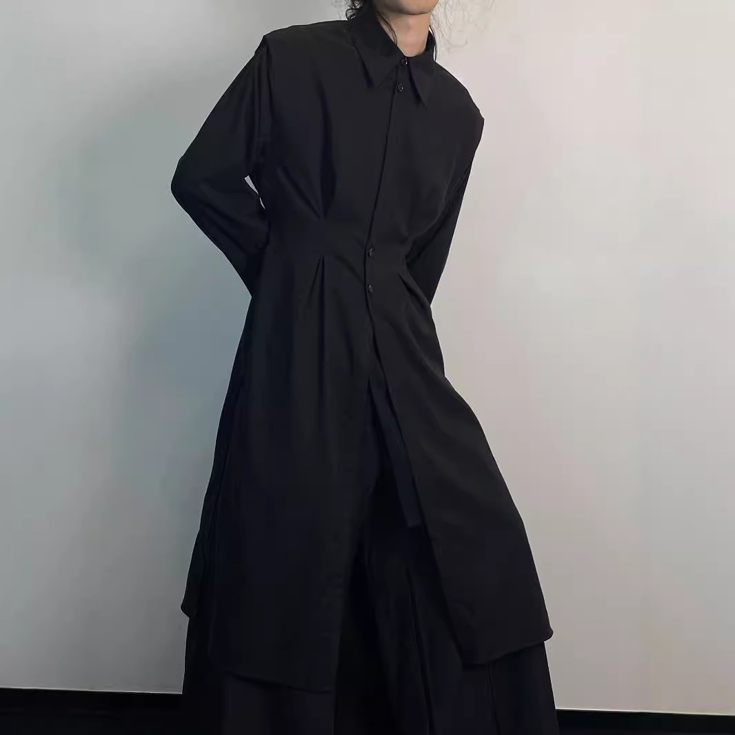 Y2K Gothic Trenchcoat Männer D – Belted Shirt Dress Bewertung und Preis
