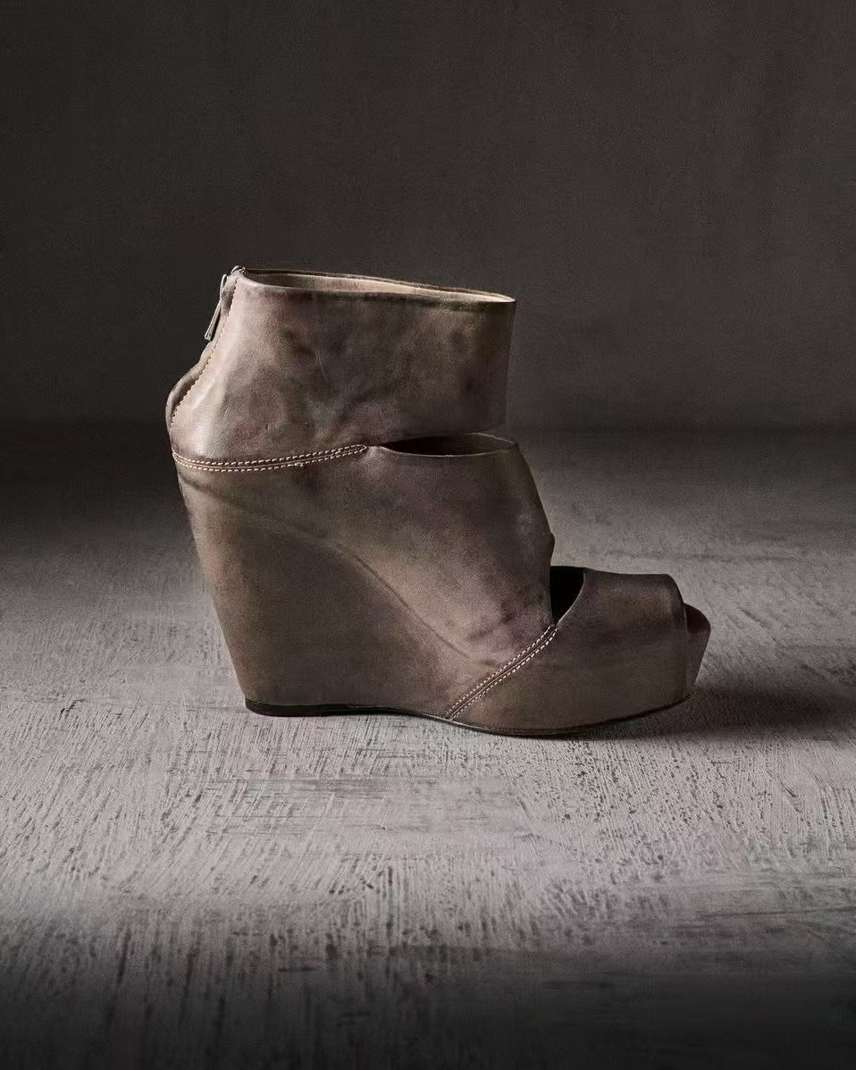 Sommer Neue Damen Vintage Grau – Women'S Fashion Leather Boots Bewertung und Preis