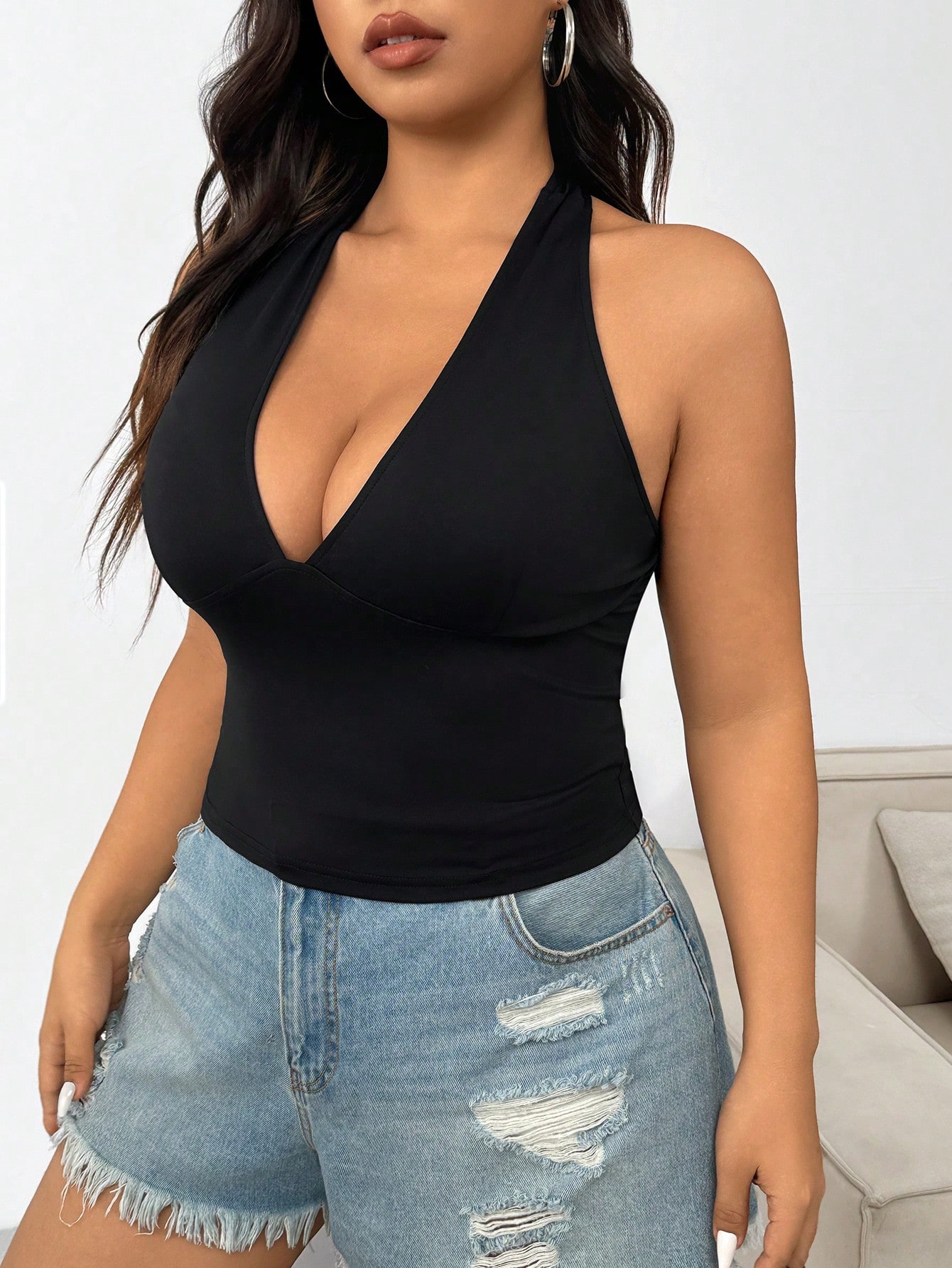 Neue Mode Einfarbiges Plus-Siz – Women'S Fashion Vest Tops Bewertung und Preis