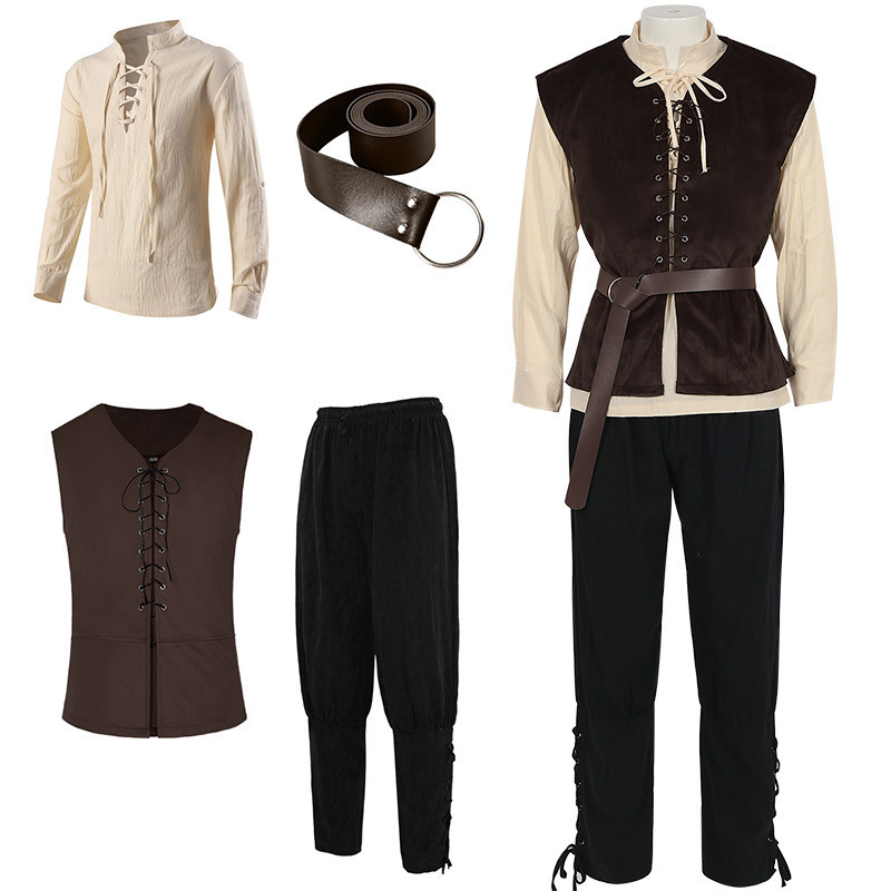 4-teiliges Herren-Halloween-Re – Belted Shirt Dress Bewertung und Preis