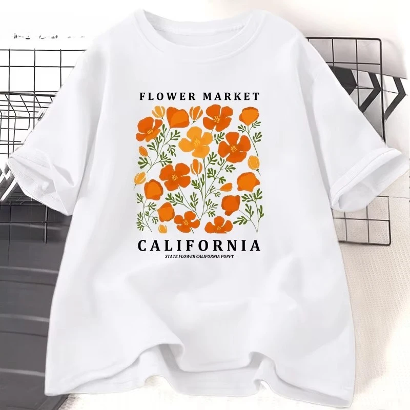 Flower Market California T-Shi – Women'S Fashion Market Size Bewertung und Preis