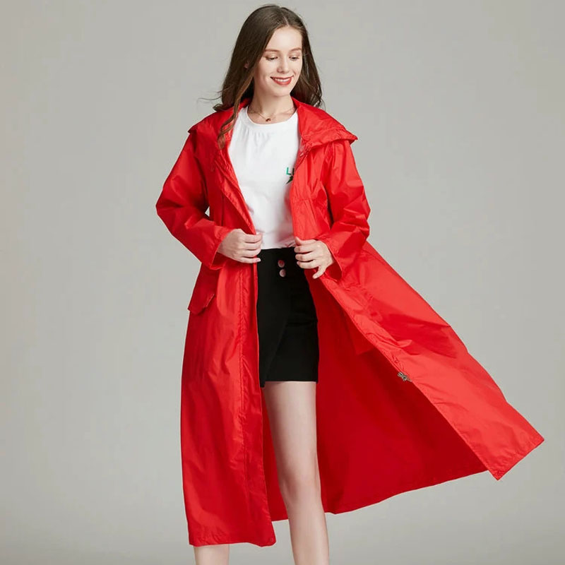 Damen-Regenmantel, leicht, rot – Women'S Fashion Raincoat Bewertung und Preis