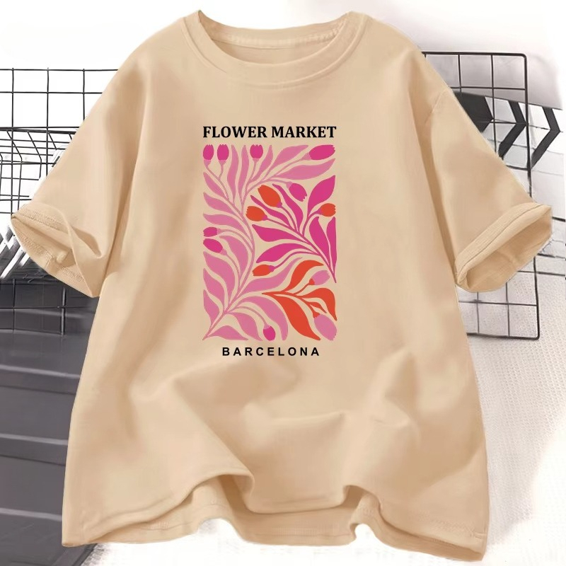 Flower Market Barcelona T-Shir – Women'S Fashion Market Size Bewertung und Preis
