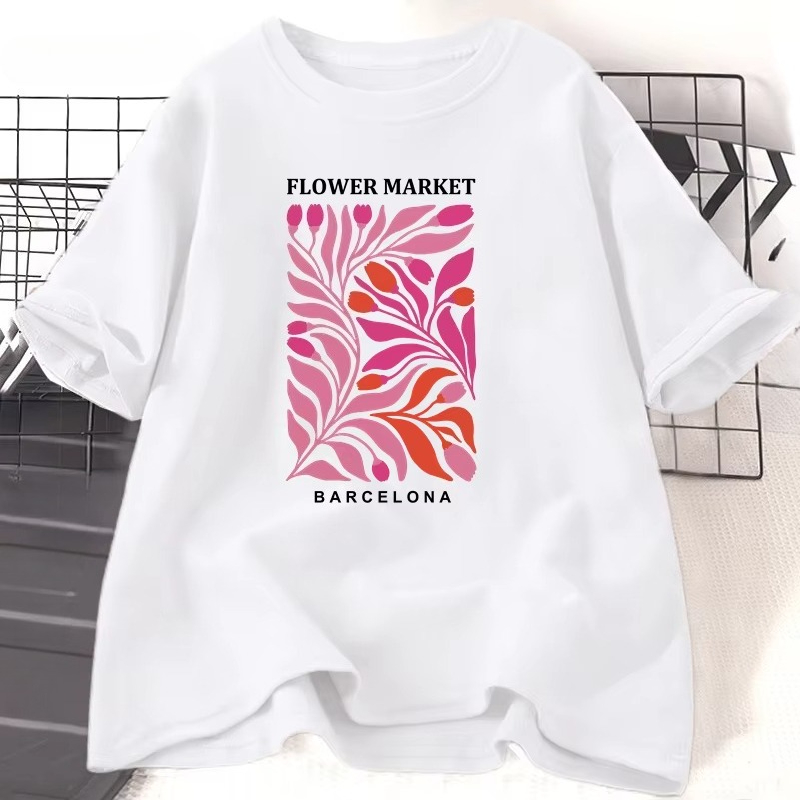 Flower Market Barcelona T-Shir – Women'S Fashion Market Size Bewertung und Preis