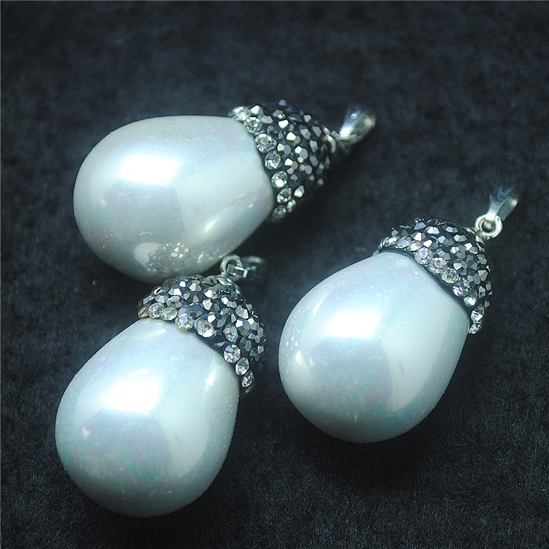 2PCS Natur Shell Anhänger Perl – Women'S Fashion Market Size Bewertung und Preis