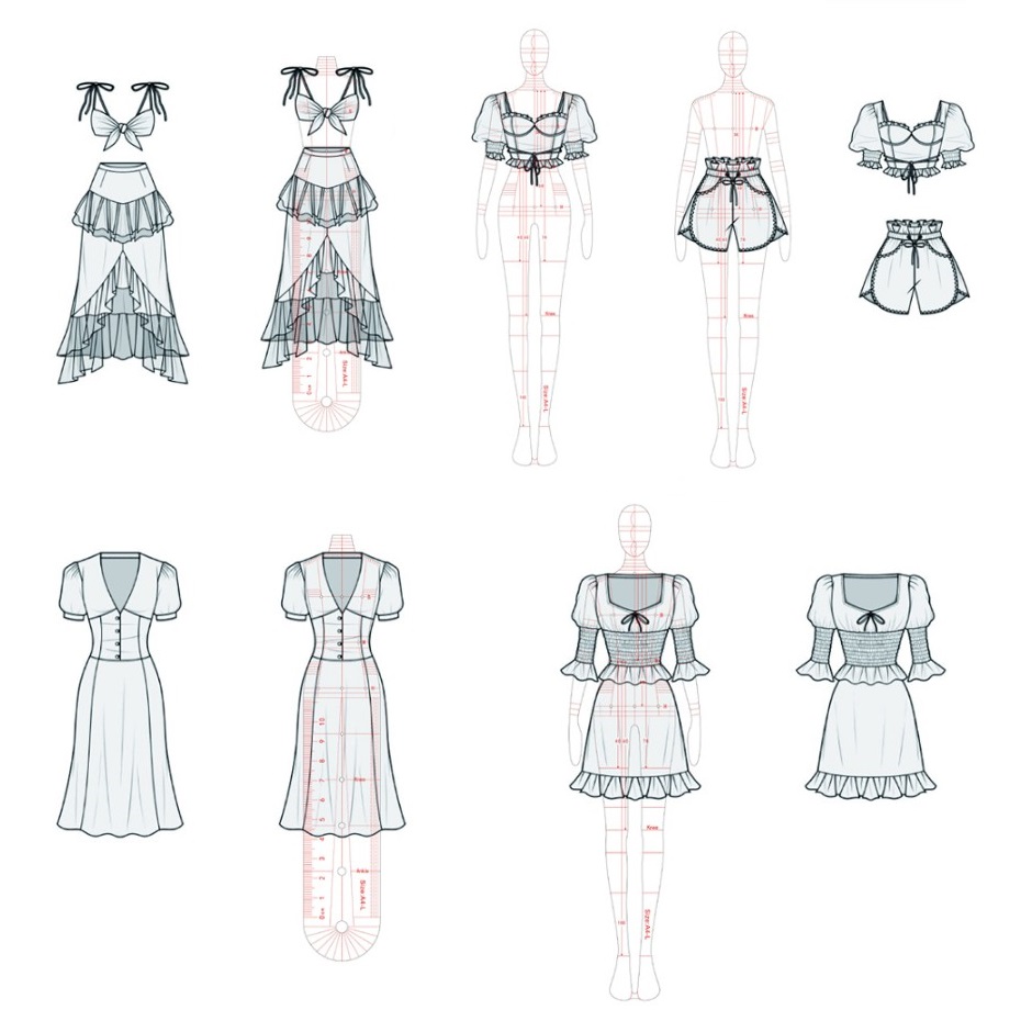 Frauen Mode Zeichnung Herrsche – Women Fashion Figure Template Bewertung und Preis