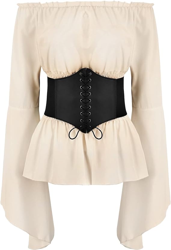 Damen Renaissance Bluse Tops K – Belted Shirt Dress Bewertung und Preis
