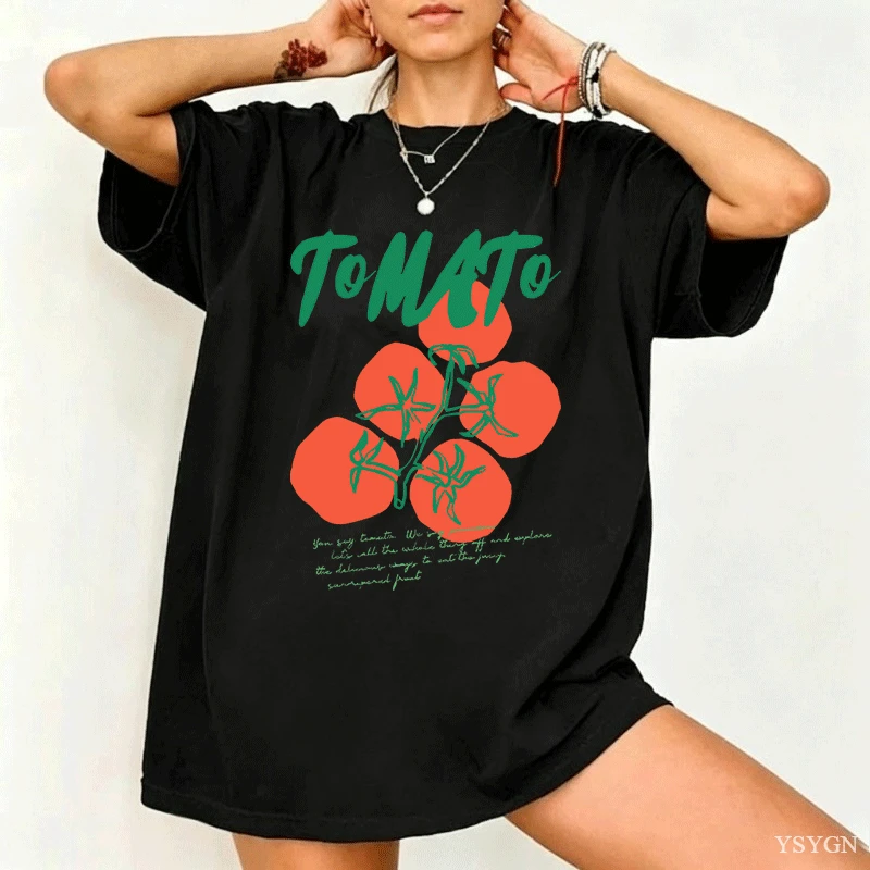 Tomaten-T-Shirt, Sommer-Garten – Women'S Fashion Market Size Bewertung und Preis