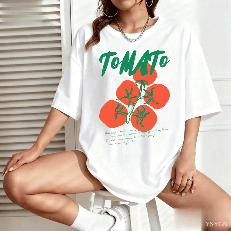 Tomaten-T-Shirt, Sommer-Garten – Women'S Fashion Market Size Bewertung und Preis