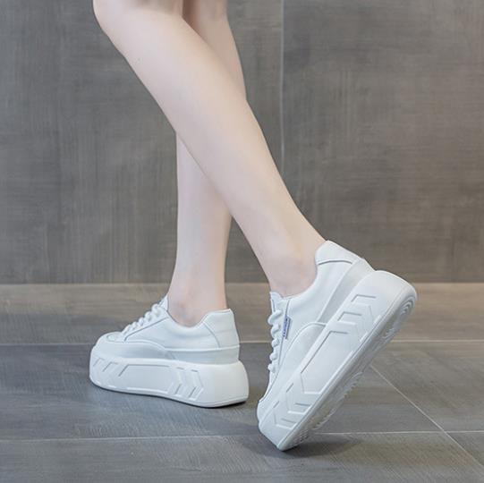 8 cm Mikrofaser Leder Frühling – Sneakers Fashion Women Bewertung und Preis